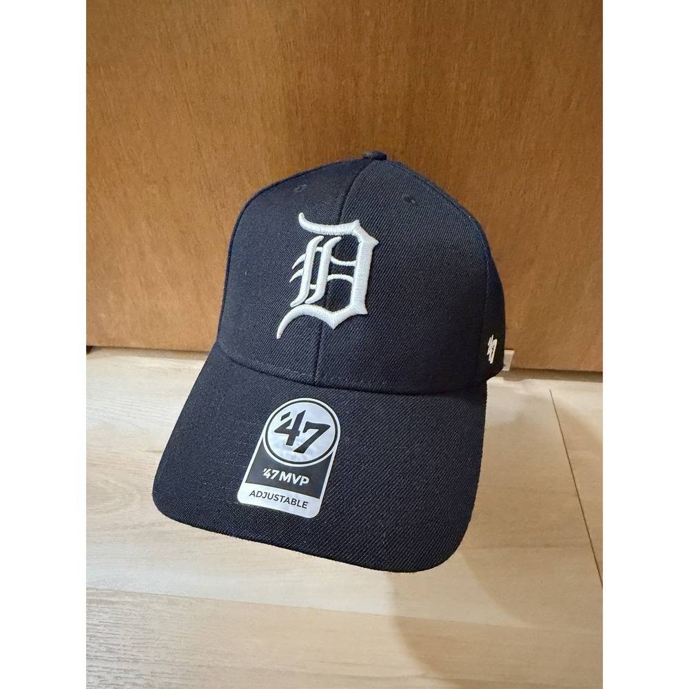 *Misprint* Detroit Tigers/Dodgers 47 Brand Navy Home Basic Black Adjustable Hat